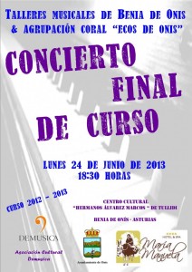 CARTEL-CONCIERTO-FINAL-DE-CURSO-2012-2013-TALLERES-MUSICALES-BENIA-DE-ONIS-724x1024
